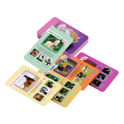 Penny Horse Quartett - Quartett für Kinder - Quartette - Karten - Kartenspiel - Spiel - Feiertagsspiele - Spiel - Auto - Spielzeug Mädchen - Kartenspiele - Spiele - Pferdesachen - Pferd - Pony - Zubehör - Artikel