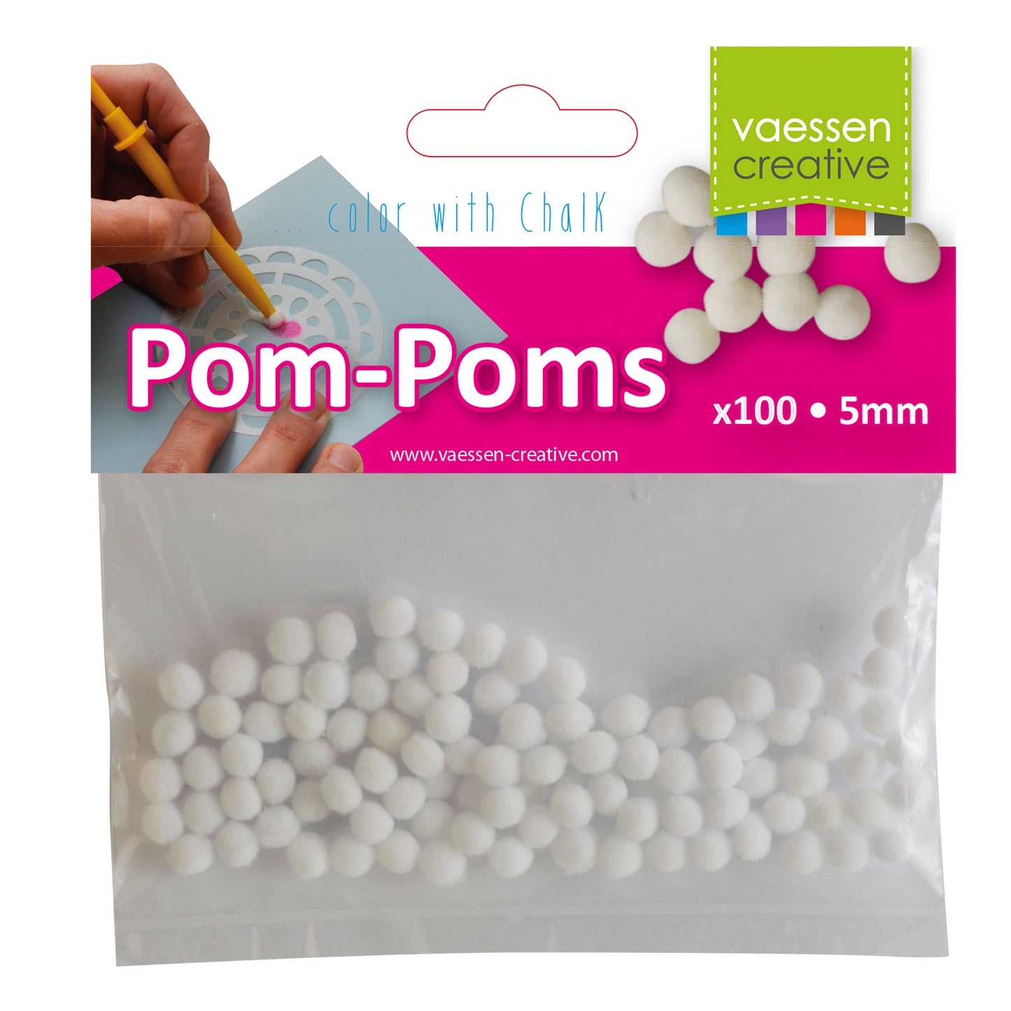 Vaessen creative • Kreidewerkzeug Pompons 5 mm