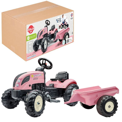 Falk Falk Traktor Country Farmer Set Pink 2+