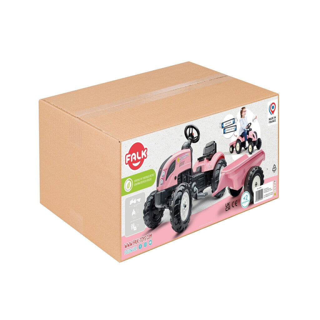 Falk Falk Traktor Country Farmer Set Pink 2+