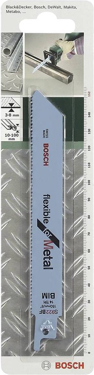 Bosch - Bimetall-Säbelsägeblatt, S 922 BF flexibel für Metall