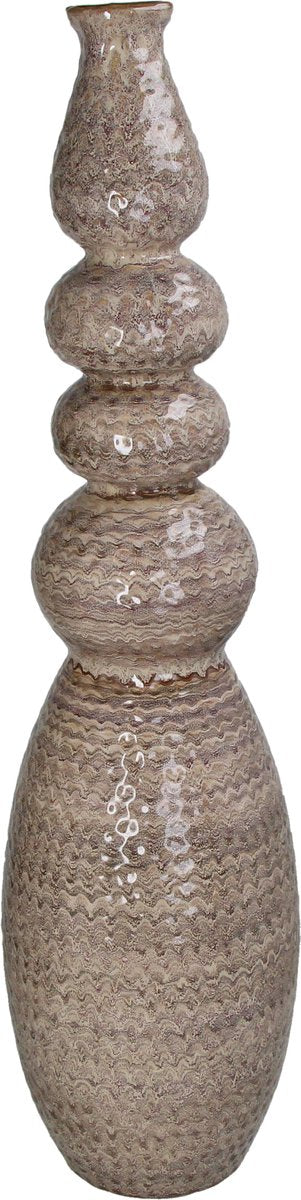 HD-Sammlungsvase aus Steingut, Sand, 18,5 x 18,5 x 71,5 cm