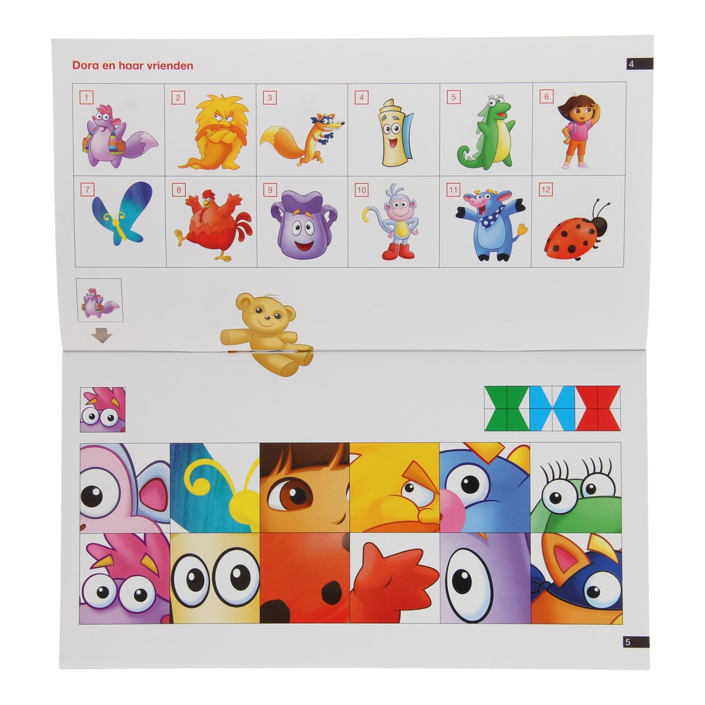 Mini-Loc-Spiele mit Dora Group 1-2 (4-6 Jahre).