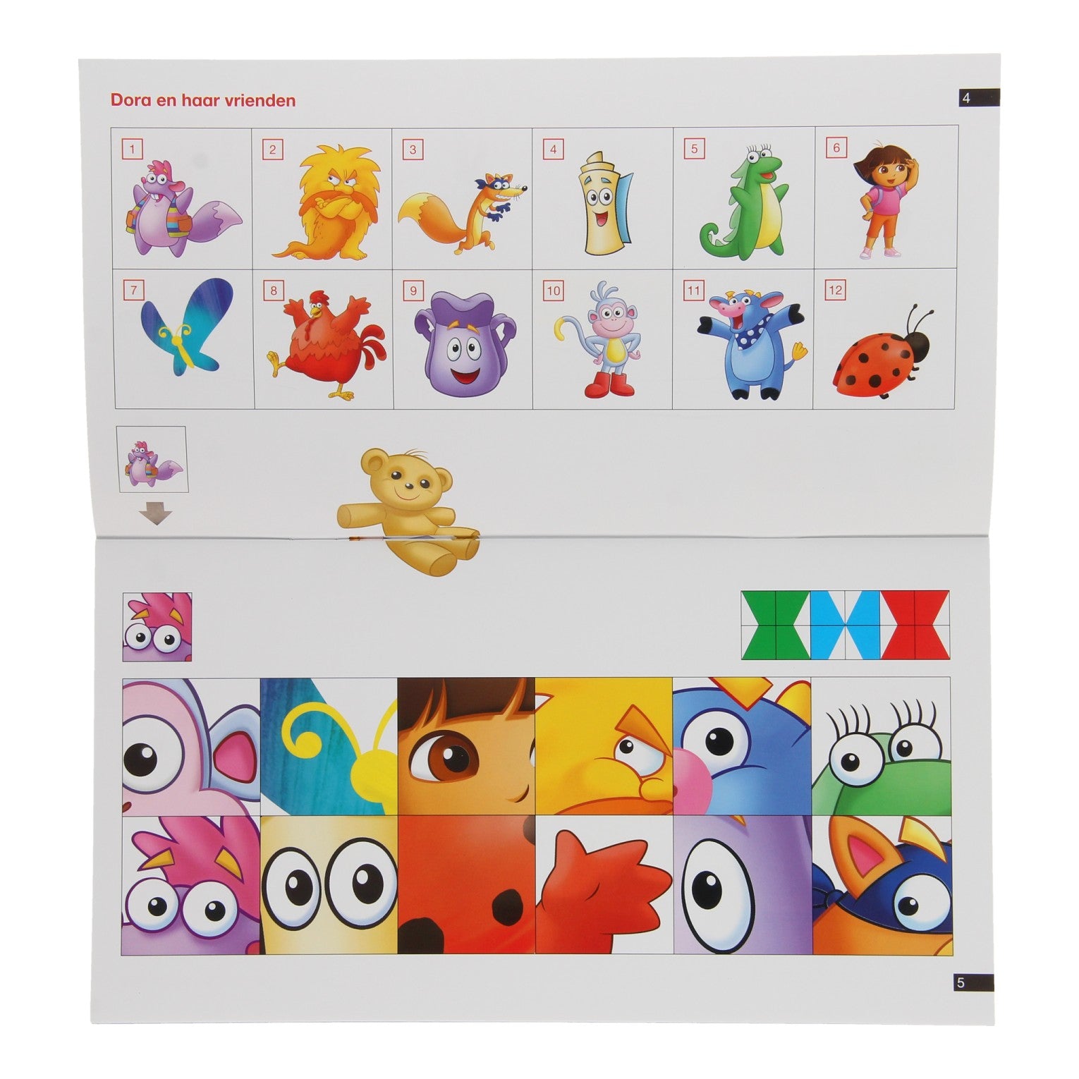 Mini-Loc-Spiele mit Dora Group 1-2 (4-6 Jahre).