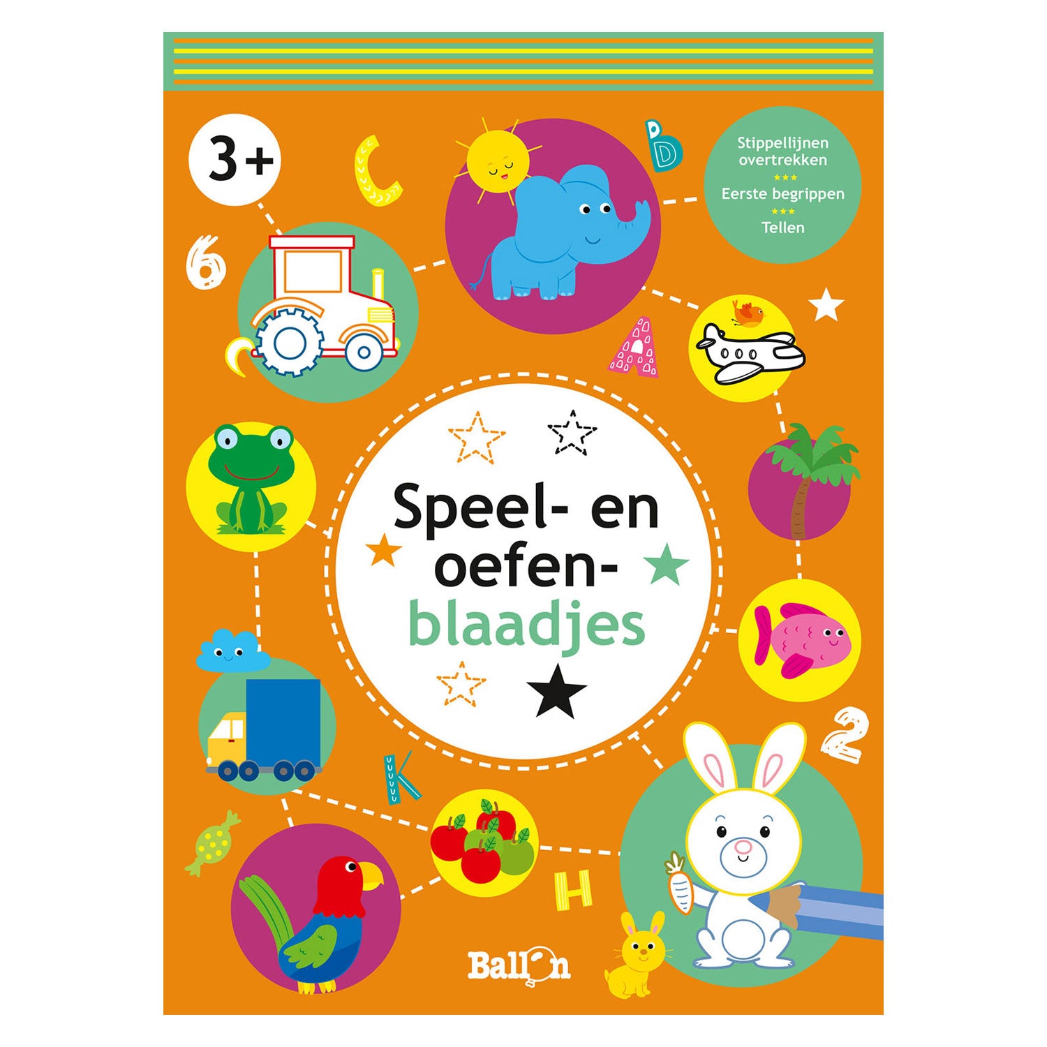 Standard-Spiel- und Übungsblätter für Verlage 3+ (orange)