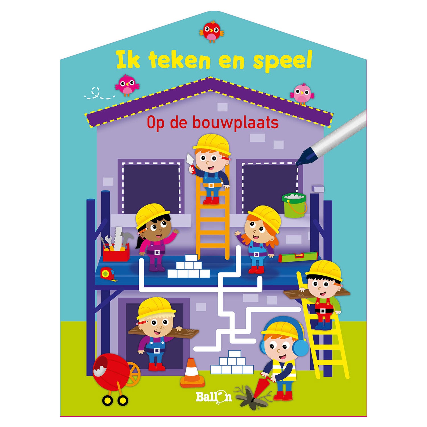 Standardverlag Ich zeichne und spiele - auf der Baustelle (abwischbar)