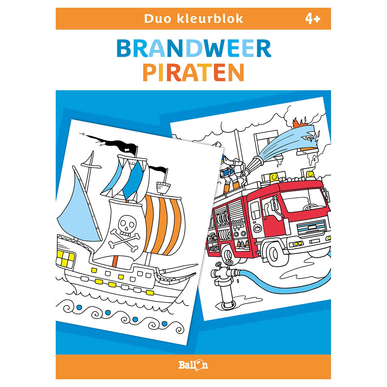 Standard-Verlagsduo-Farbblöcke – Feuerwehr und Piraten