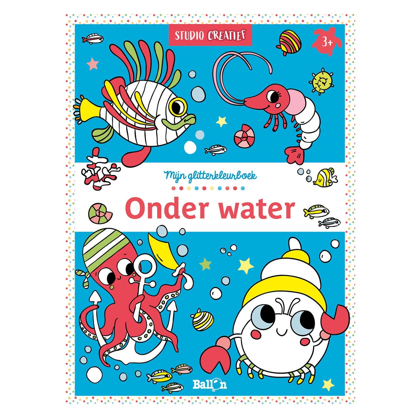 Mein Glitzer -Farbbuch unter Wasser