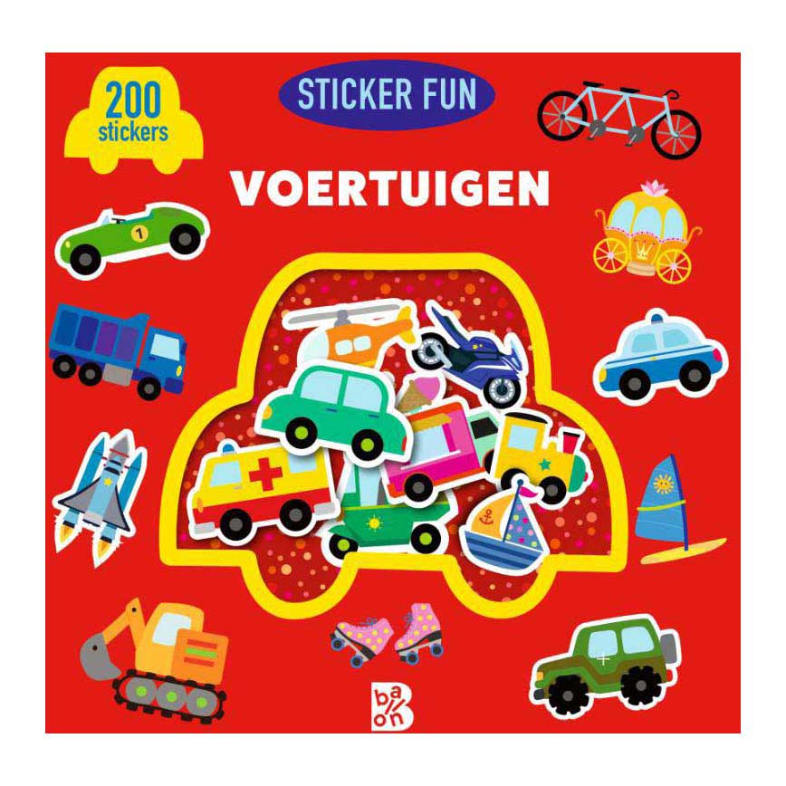Standard-Verlagsaufkleber, Buchaufkleber, lustige Fahrzeuge, 200 Aufkleber, 3–4 Jahre