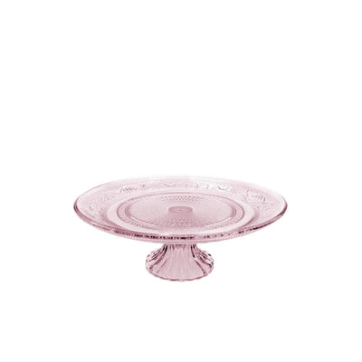 Ideen 4 Jahreszeiten Schüssel auf Fuß Glas ø23xh8cm rosa