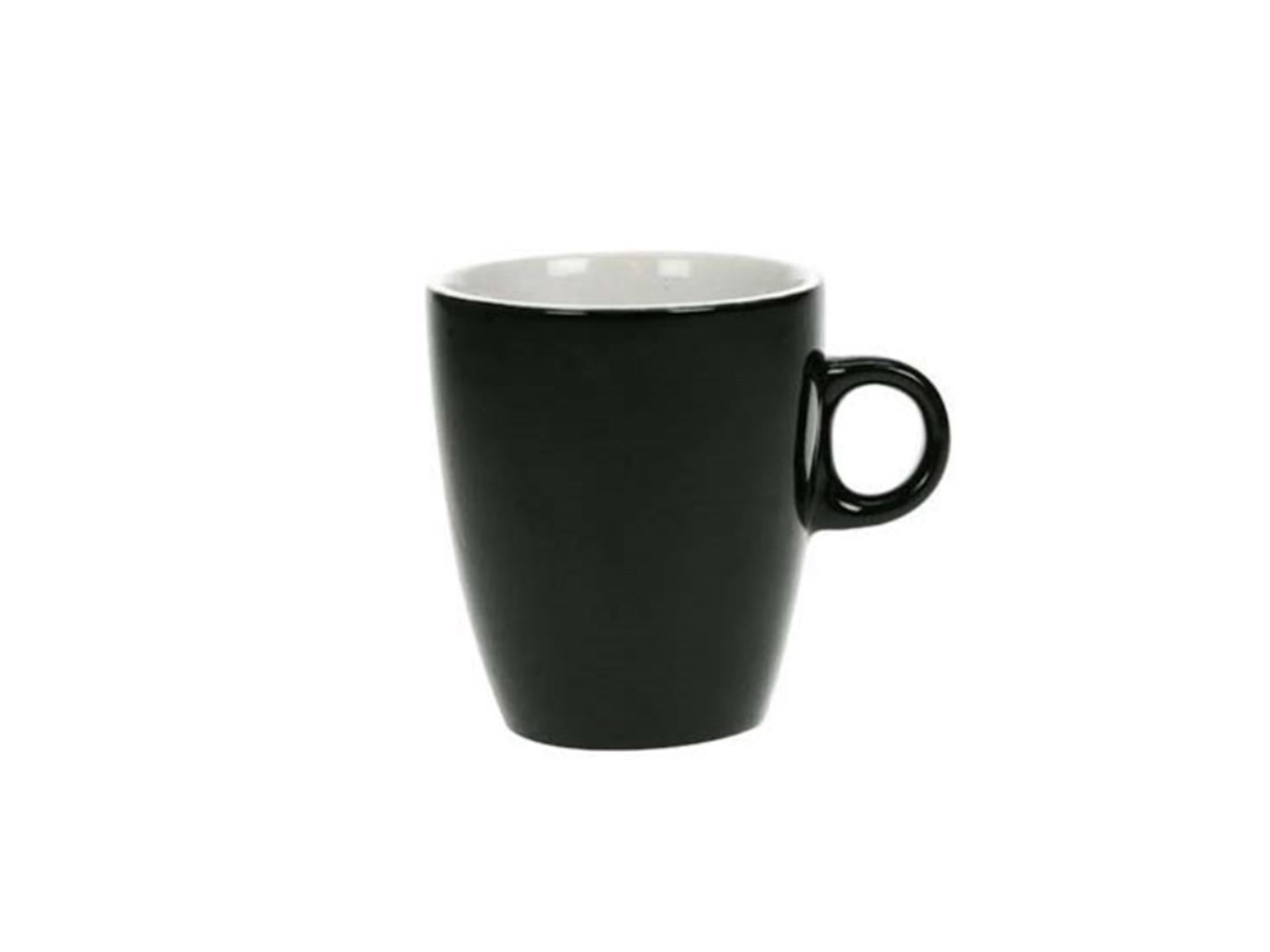 Gemütlicher trendiger Becher Vicky schwarz 19cl, Karton mit 6 Stück