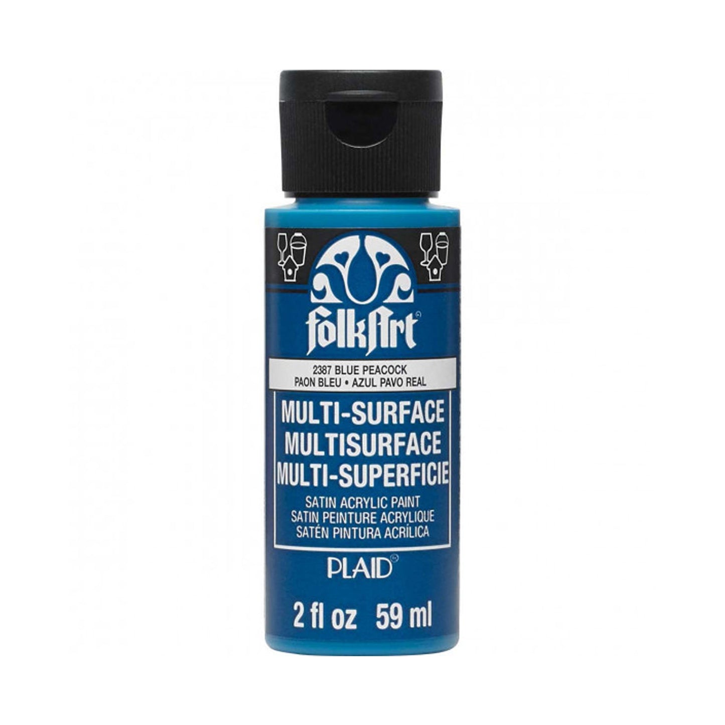 Folkart • Mehrflächenfarbe Pfauenblau 59 ml