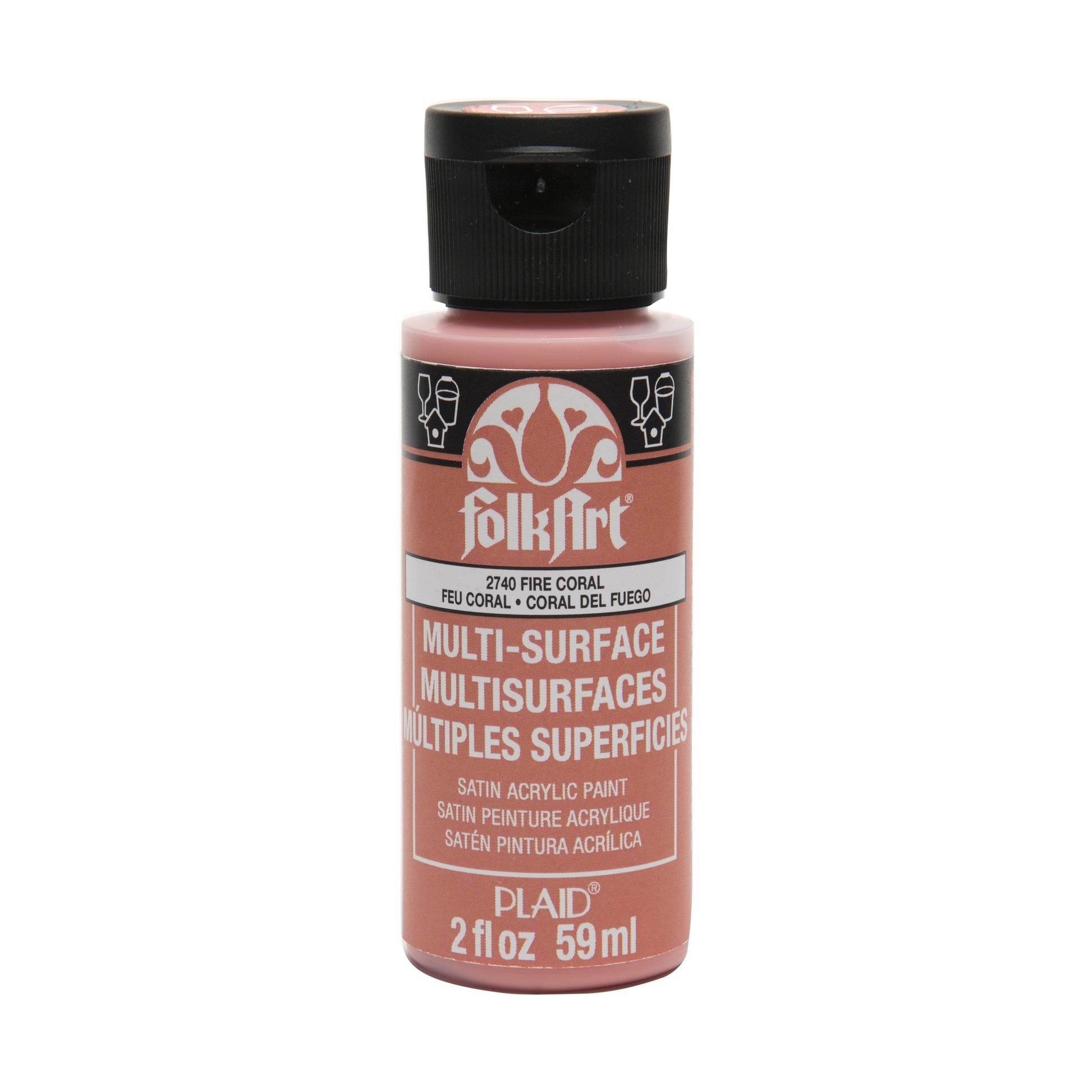 Folkart • Feuerkoralle mit mehreren Oberflächen, 59 ml