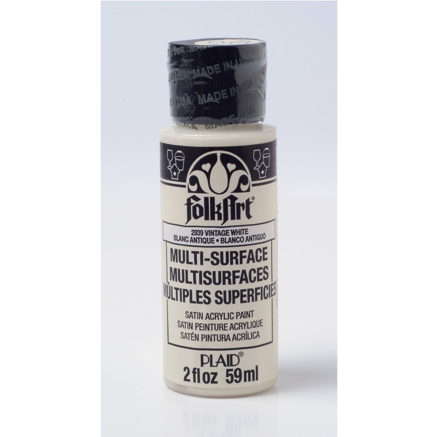 Folkart • Multi-Oberflächen-Vintage-Weiß, 59 ml