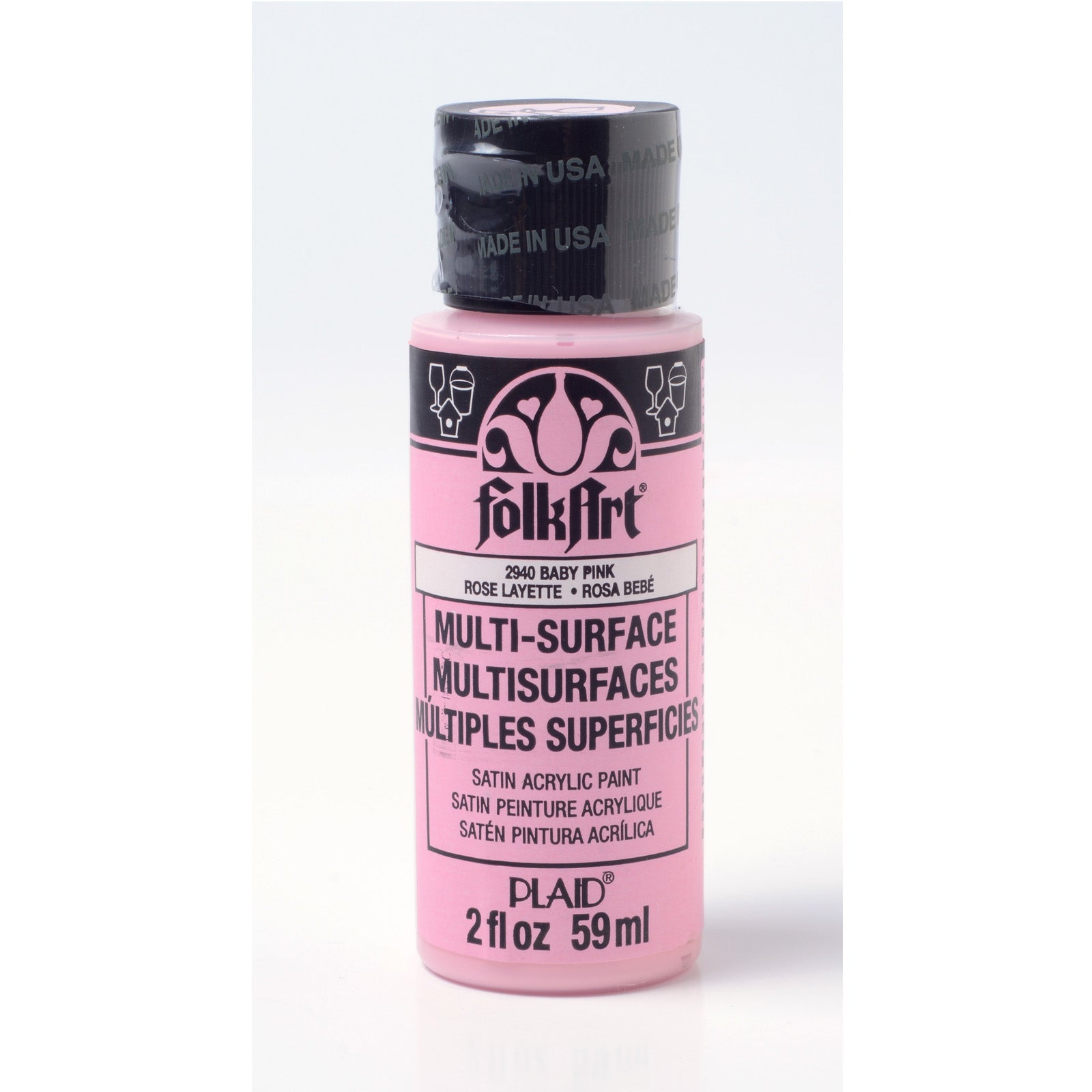 Folkart • Mehrflächenfarbe Babyrosa 59 ml