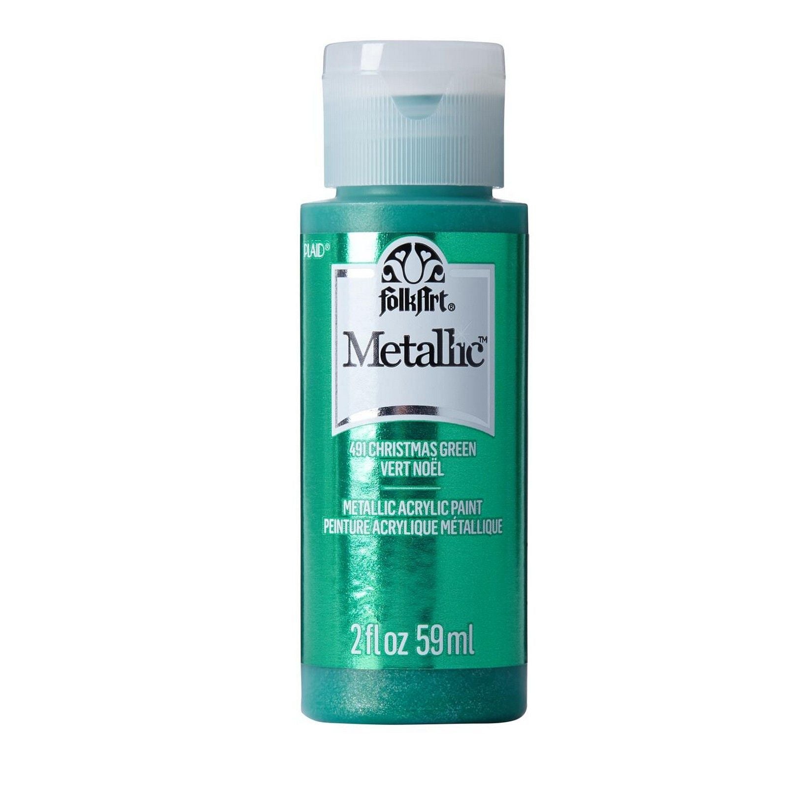 Folkart • Metallic-Acrylfarbe Weihnachtsgrün 59 ml