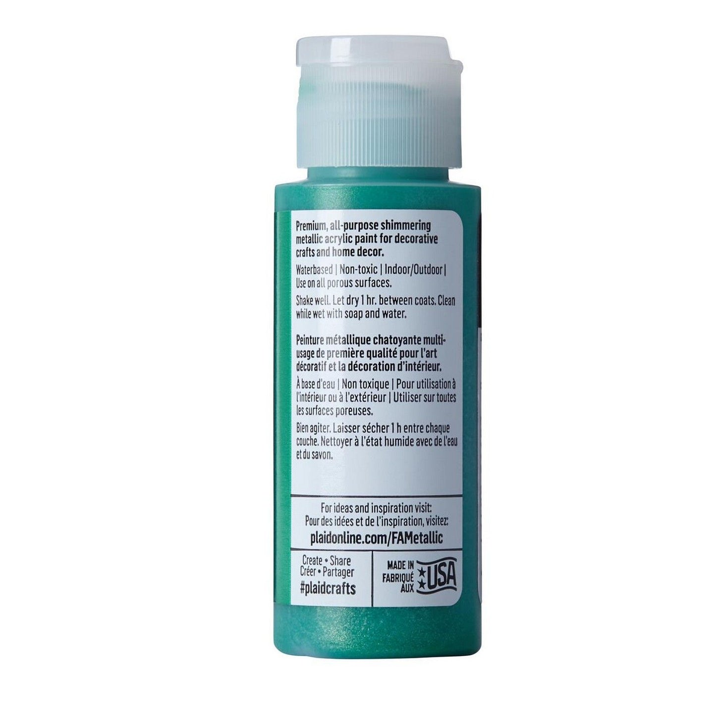Folkart • Metallic-Acrylfarbe Weihnachtsgrün 59 ml