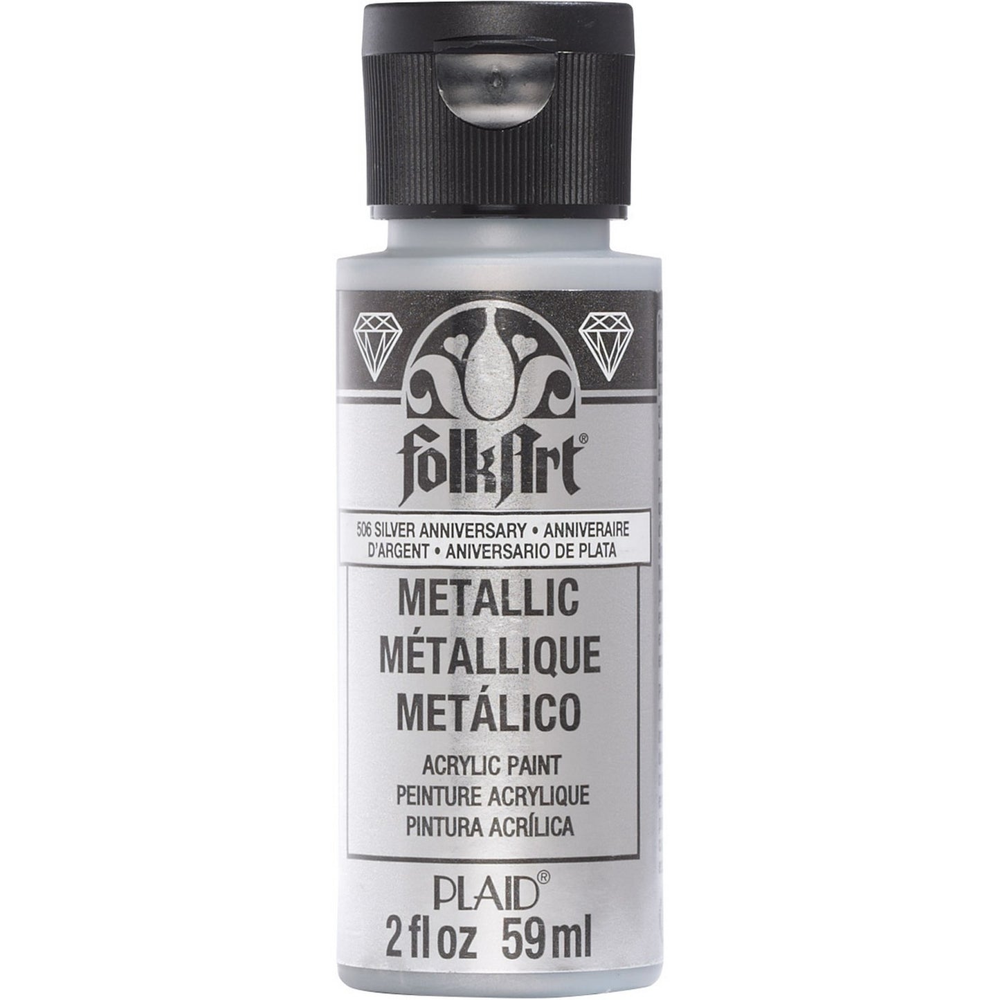 Folkart • Metallic-Acrylfarbe Silver Anniversary 59 ml