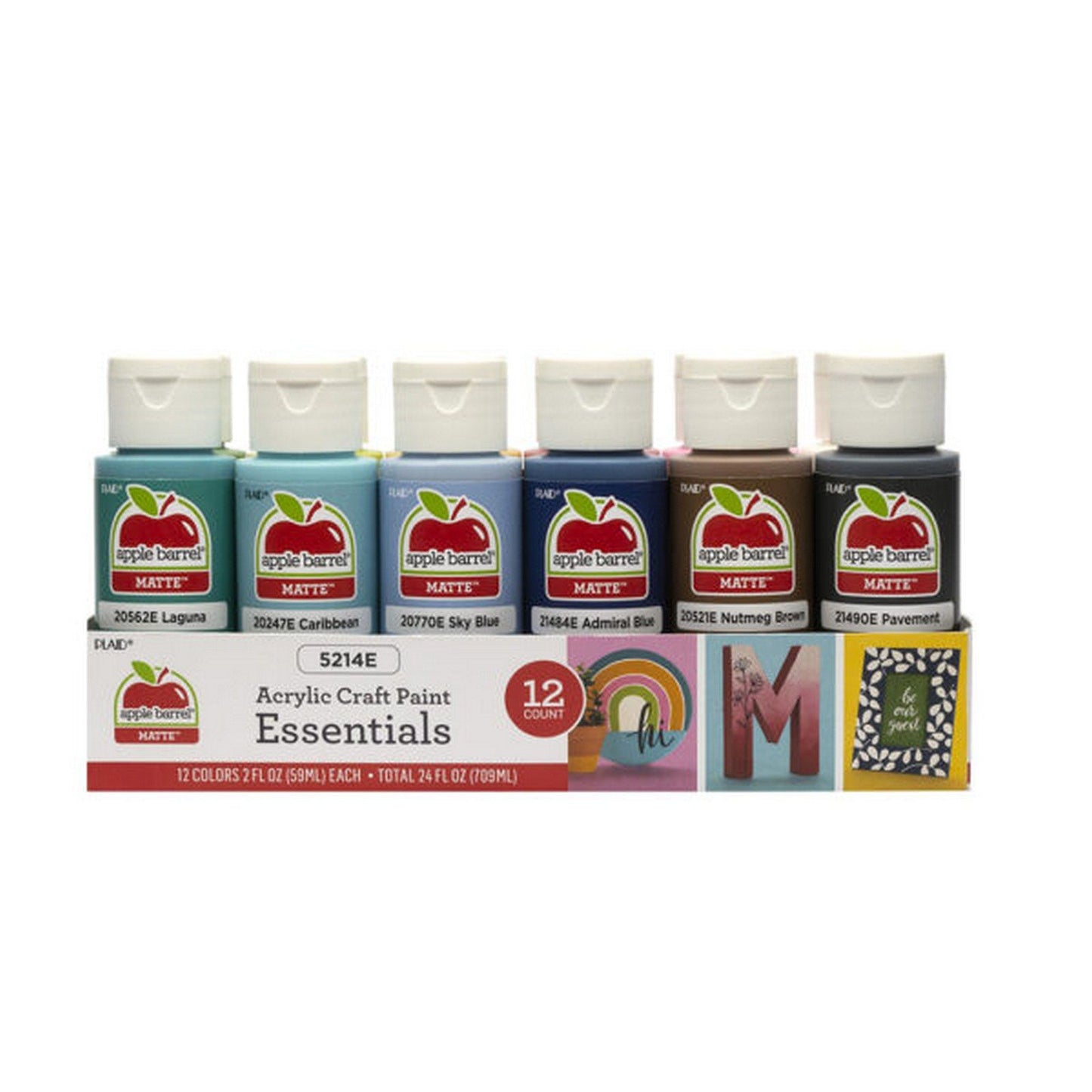 Plaid • Apfelfass-Essentials-Acrylfarben-Vorteilsset, 12er-Pack