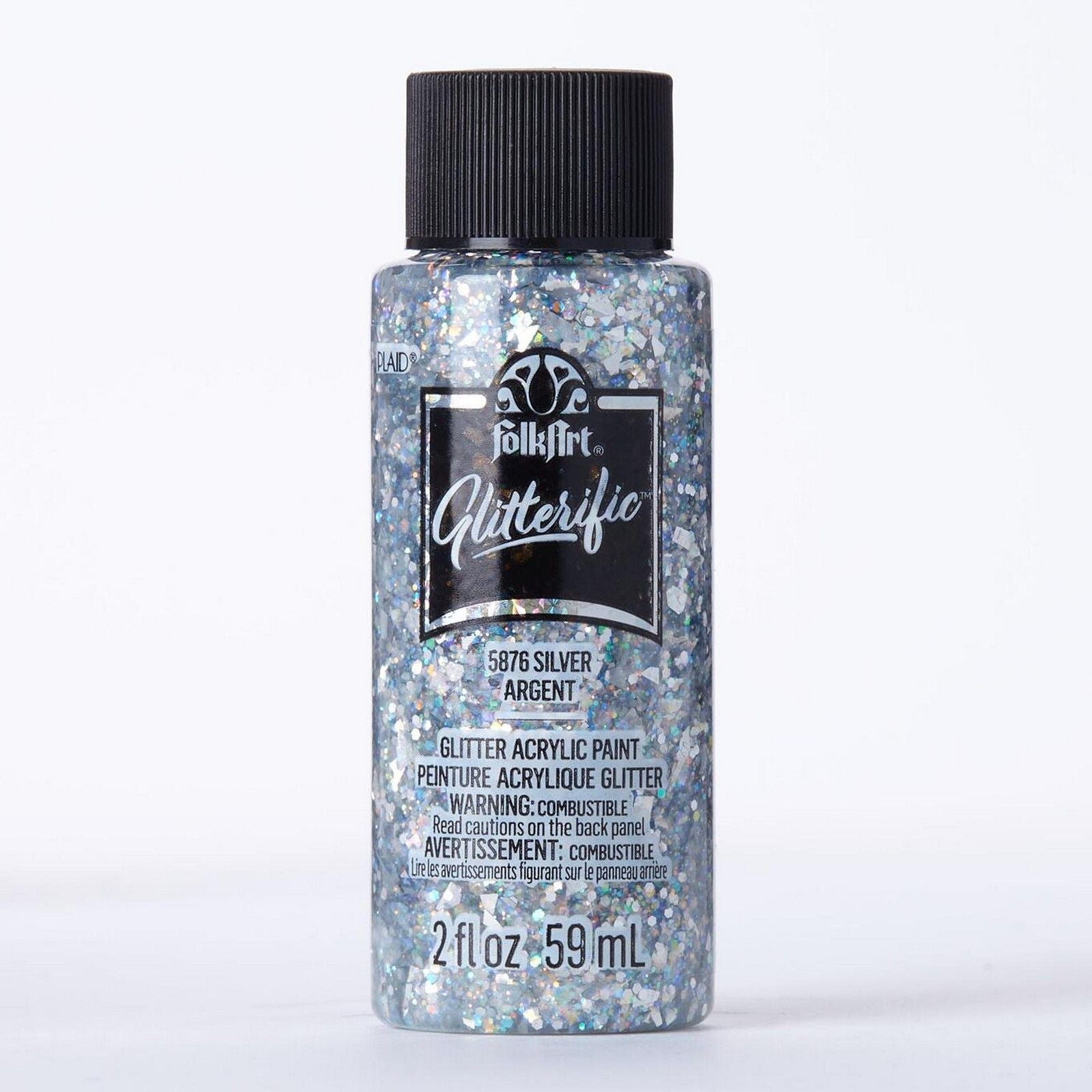 Folkart • glitzernde Farben Silber 59ml