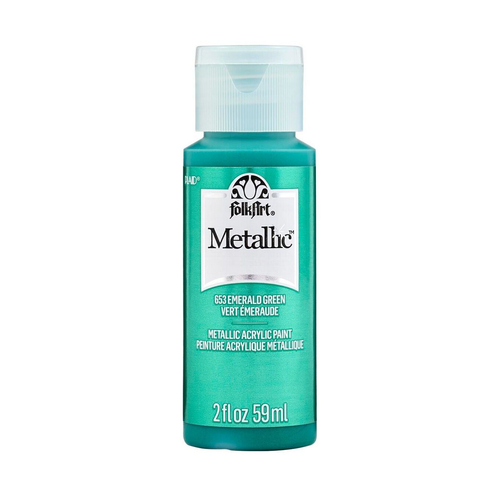 Folkart • Metallic-Acrylfarbe Smaragdgrün 59 ml