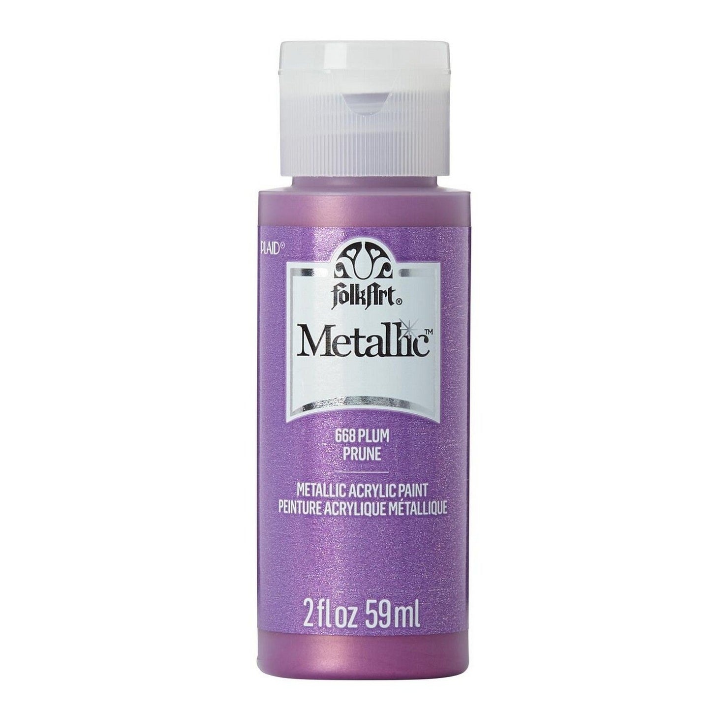 Folkart • Metallic-Acrylfarbe Pflaume 59 ml