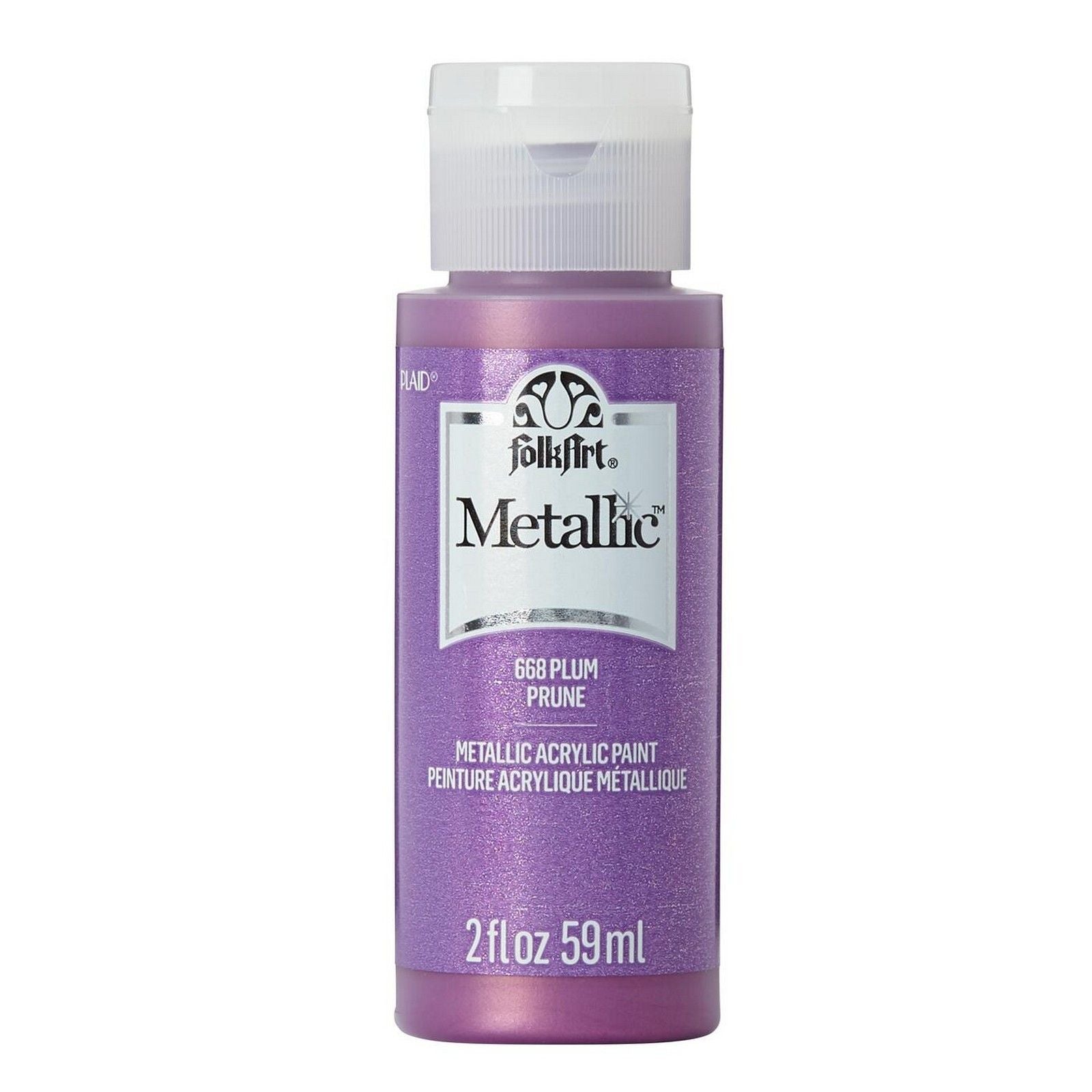 Folkart • Metallic-Acrylfarbe Pflaume 59 ml