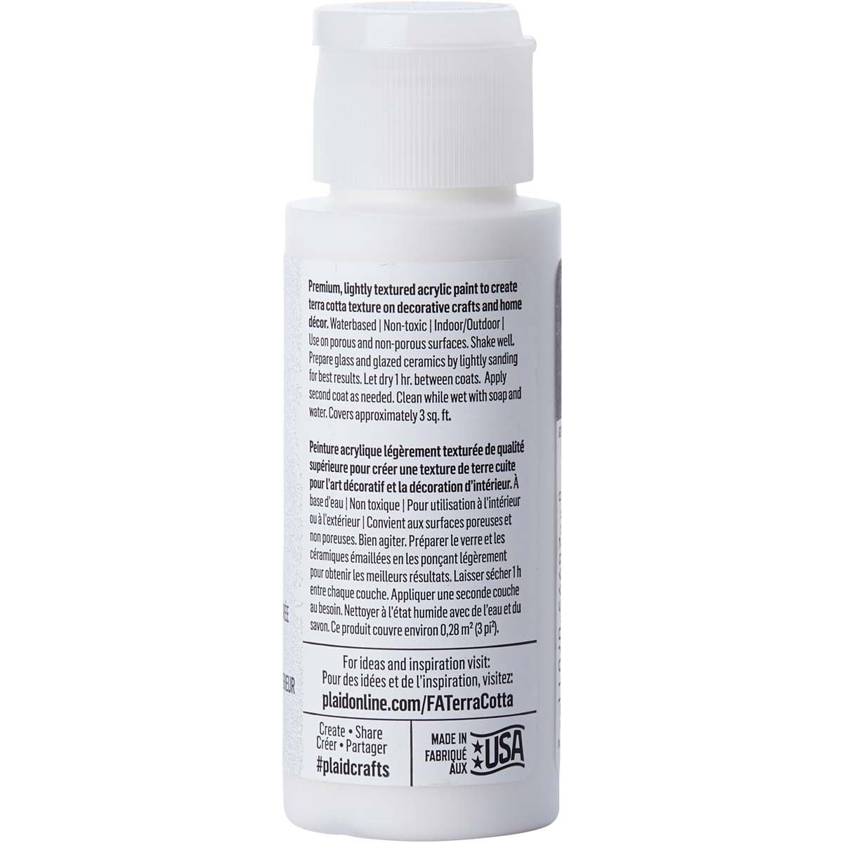 Folkart • Terrakotta-strukturierte Acrylfarbe, 59 ml, Schneebank