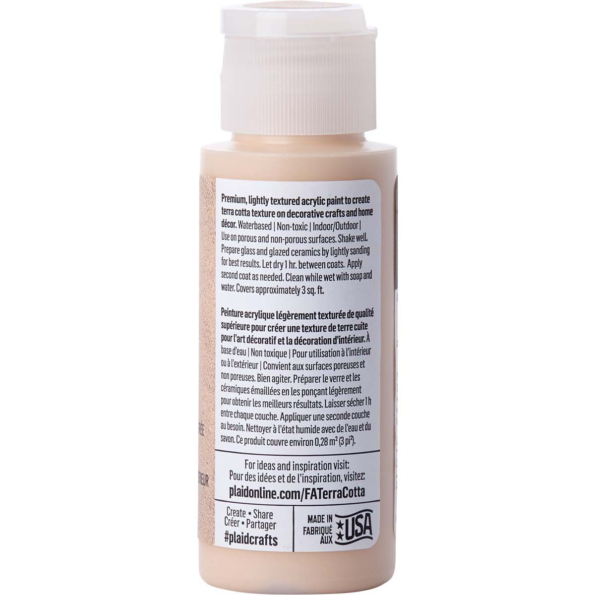 Folkart • Strukturierte Acrylfarbe in Terrakotta, 59 ml, Terrazzosand