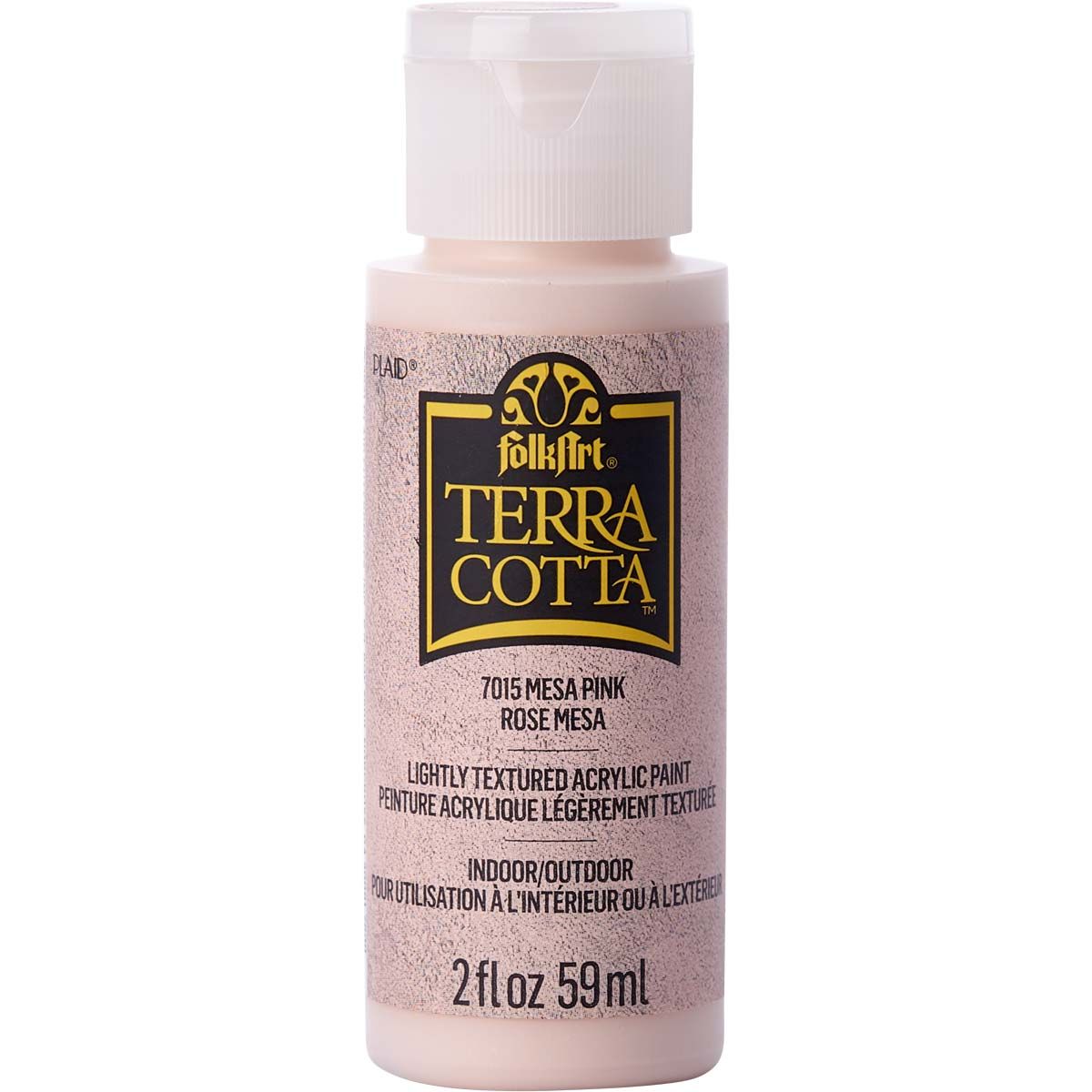 Folkart • Terrakotta-strukturierte Acrylfarbe, 59 ml, Mesa-Rosa