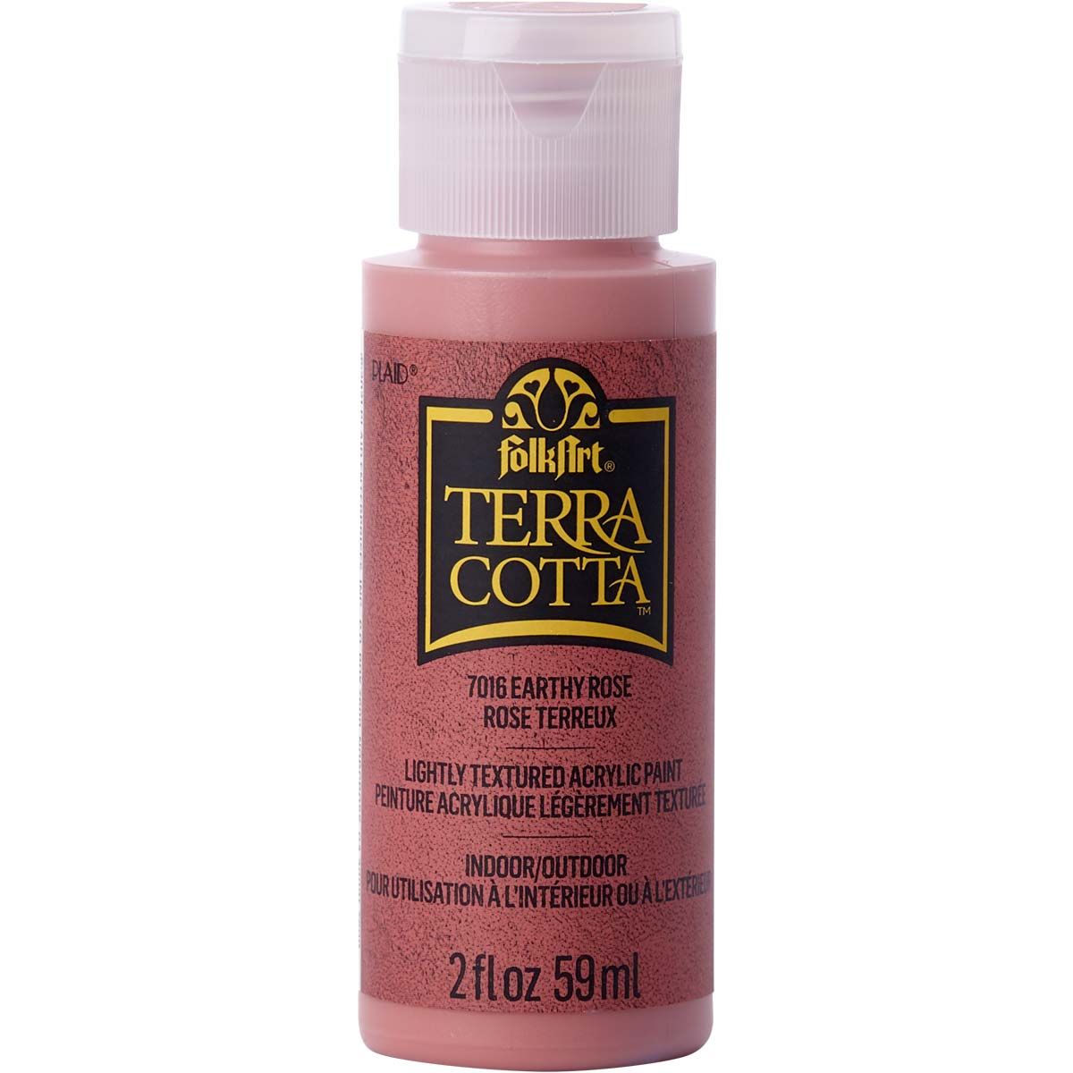 Folkart • Terrakotta-strukturierte Acrylfarbe, 59 ml, erdiges Rosa