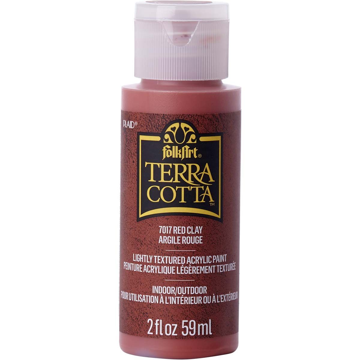 Folkart • Terrakotta-strukturierte Acrylfarbe, 59 ml, roter Ton