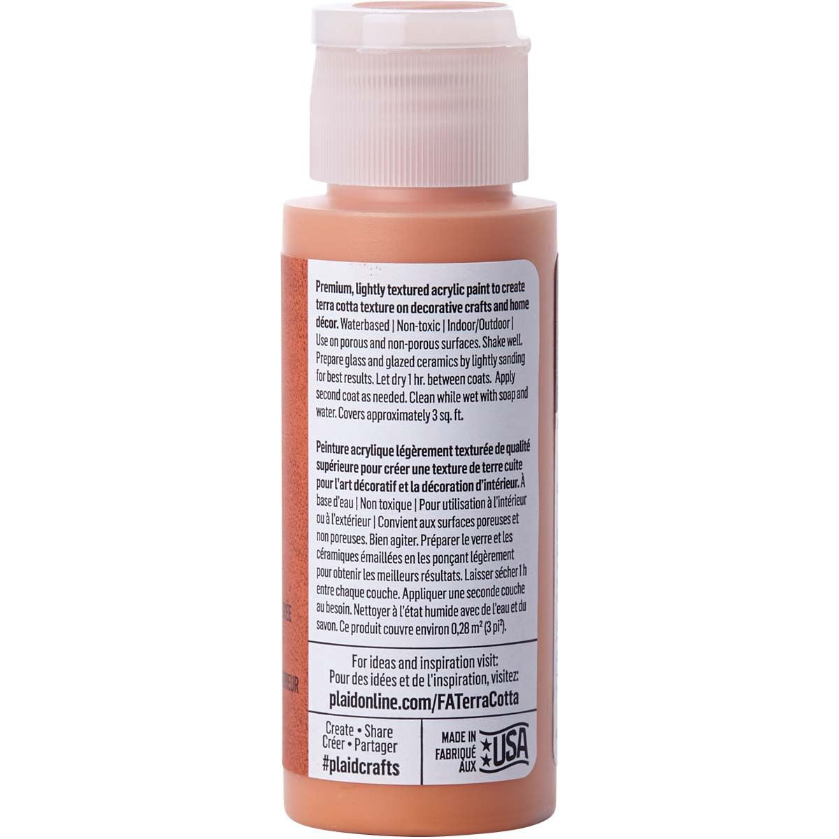 Folkart • Terrakotta-Struktur-Acrylfarbe, 59-ml-Tontopf
