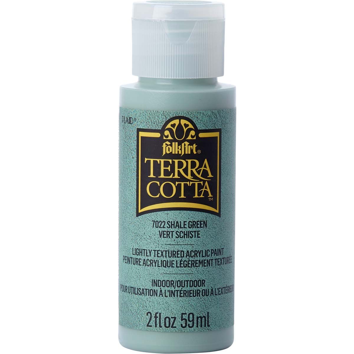 Folkart • Terrakotta-strukturierte Acrylfarbe, 59 ml, Schiefergrün
