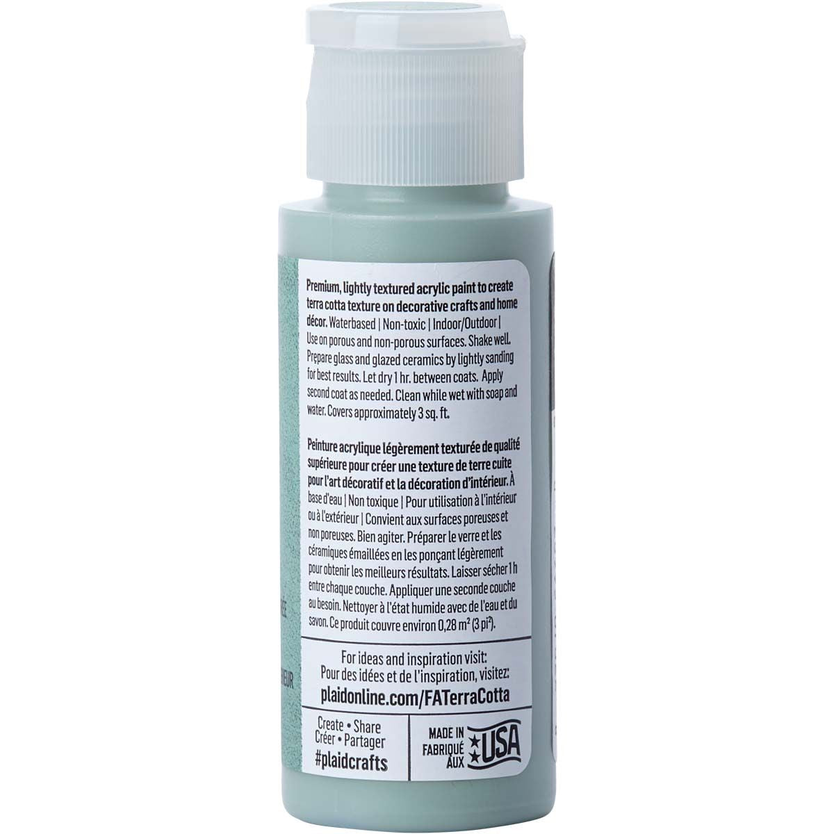 Folkart • Terrakotta-strukturierte Acrylfarbe, 59 ml, Schiefergrün