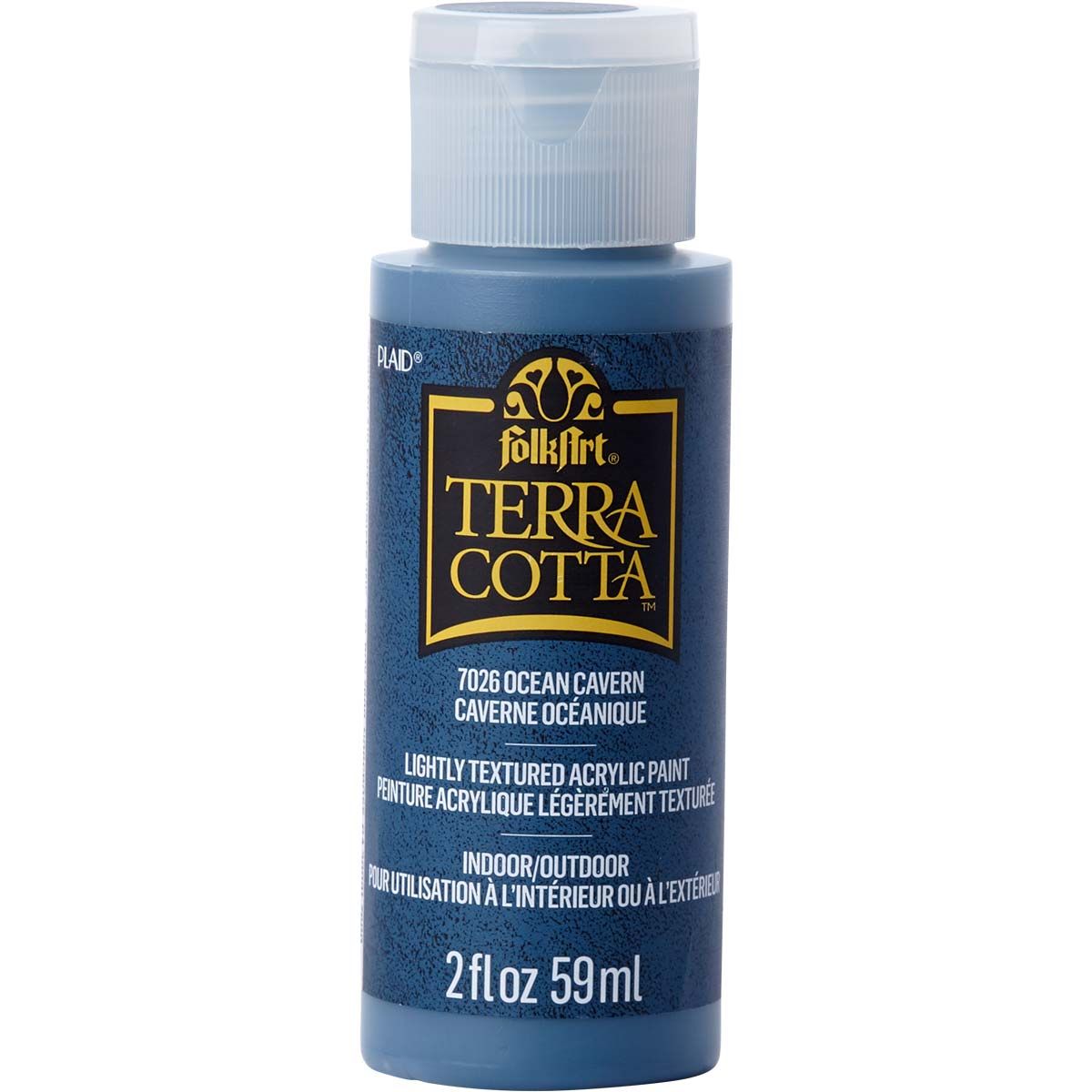 Folkart • Terrakotta-strukturierte Acrylfarbe, 59 ml, Meereshöhle