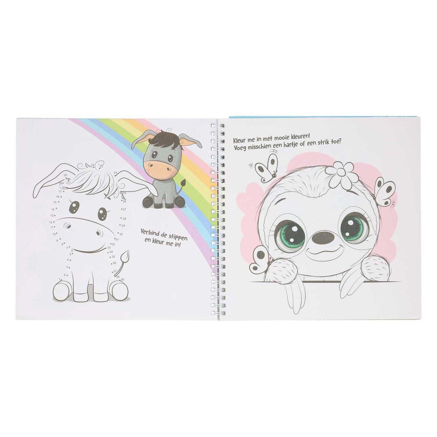 Aufkleber und Vorlagenbuch Ich liebe Tiere
