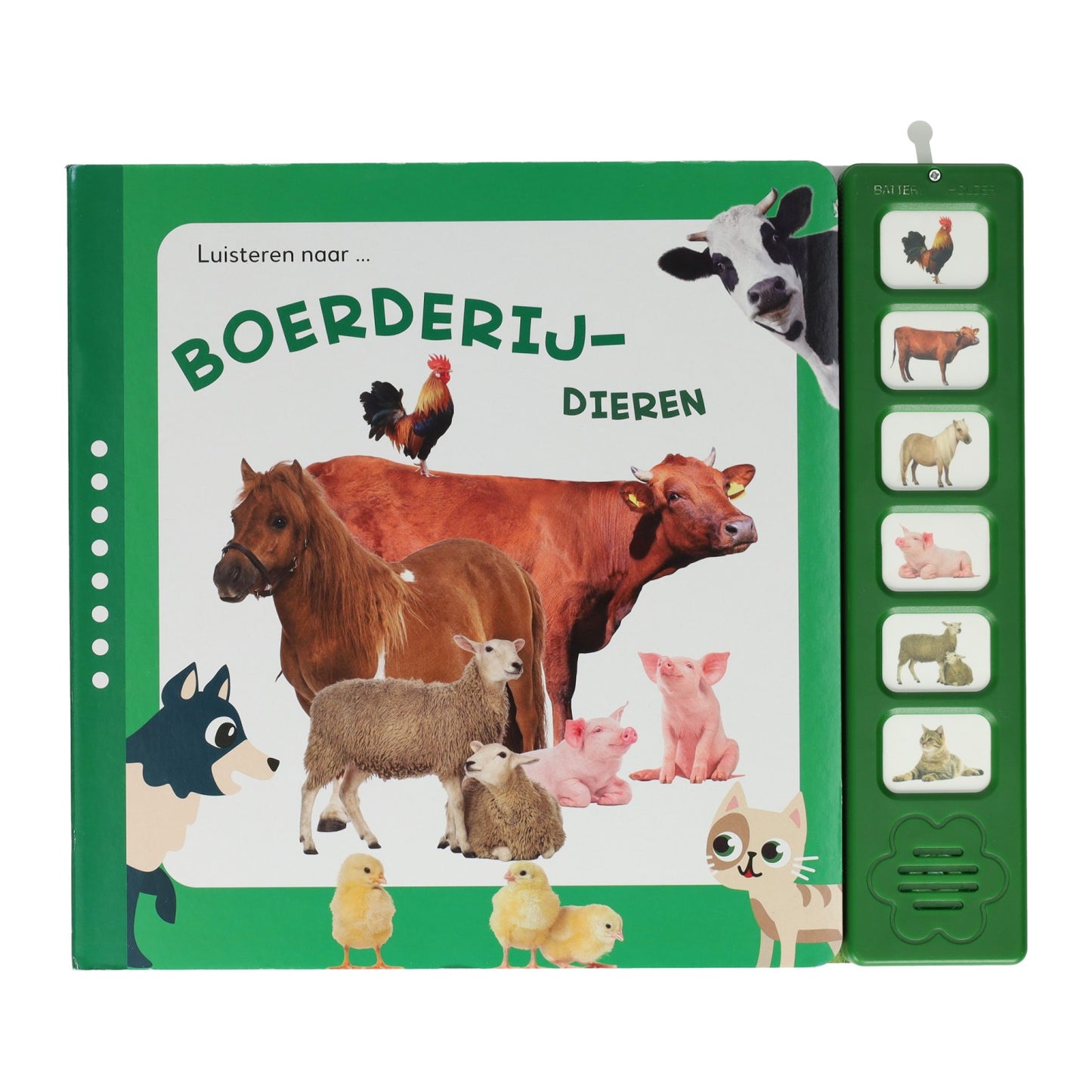 Mundkarten hören auf Nutztiere Klangbuch
