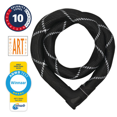 Abus Iven Chain 8210 85 - ART2 Kettenschloss (85cm) - Schwarz
