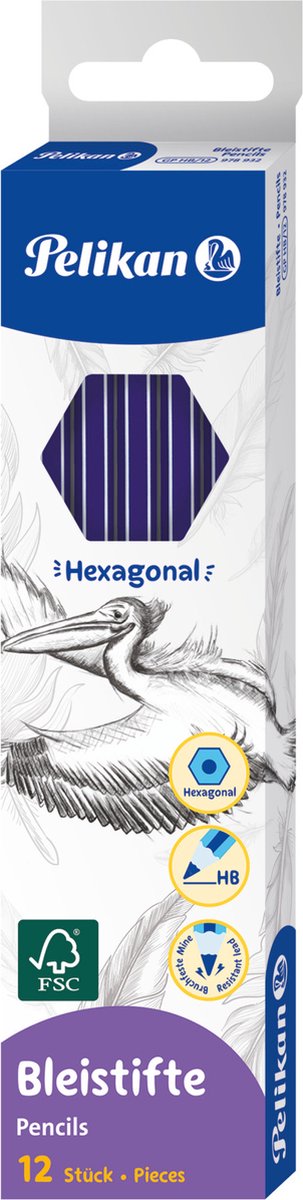 Pelikan - Graphitstift - Bleistift HB - 12 Stück in Faltschachtel