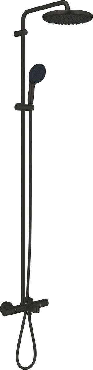 Grohe Quickfix Vitalio Start 250 Duschsystem – Wandmontage – wassersparend – mattschwarz