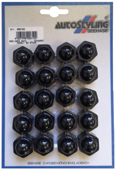Autostyling Seehase Rad Caps 19 mm SB Schwarz 05