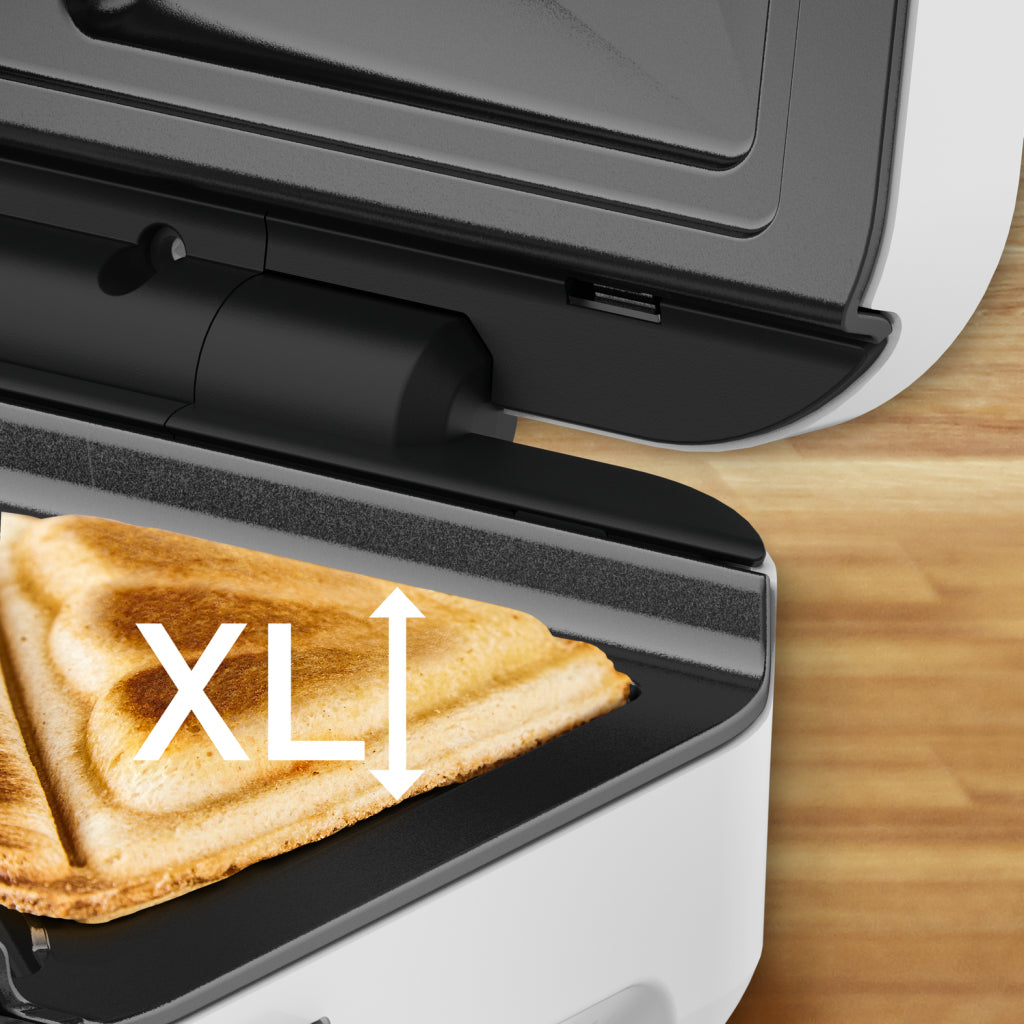 Tefal Tefal SW7011 Snack XL Sandwichmaker Silber Weiß