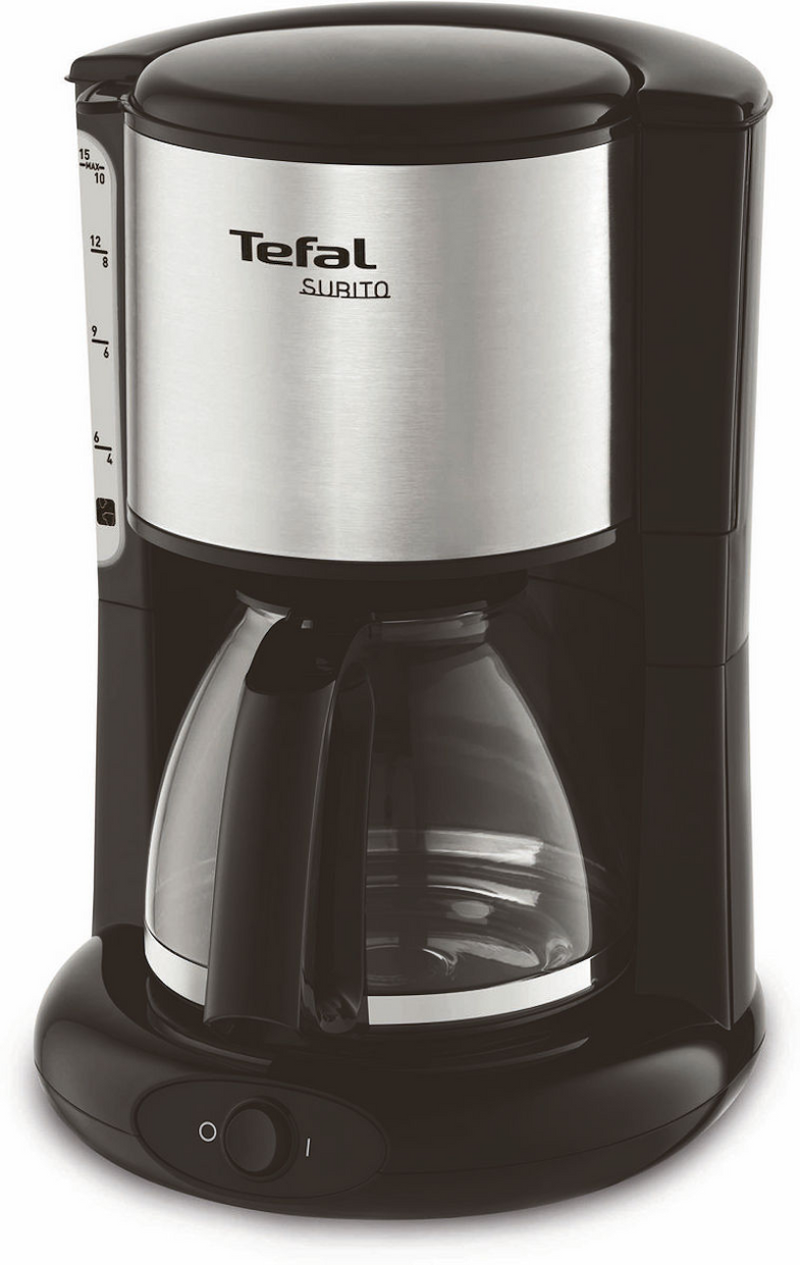 Tefal Subito -Kaffeemaschine Edelstahl schwarz