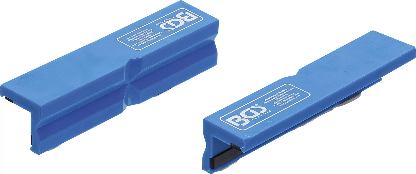 BGS Technic Kunststoff-Schraubstock-Schutzbacken, Breite 125 mm, 2 Stk.