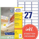 Abnehmbare Etiketten avery l4737rev-100