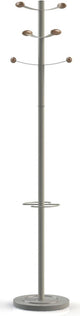 Unilux Garderobenständer Bouquet, Höhe 175 cm, 6 Kleiderhaken, graues Holz