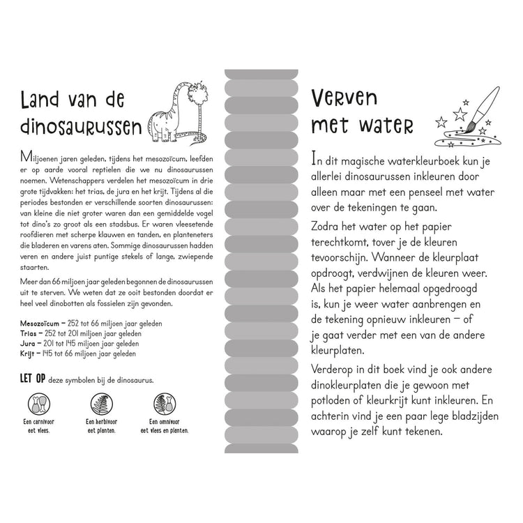 Magisches Wasserfarbenbuch - Dinos
