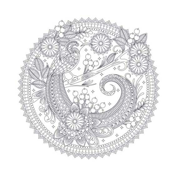 Laternenverlegerwald - Mandala-Kunst