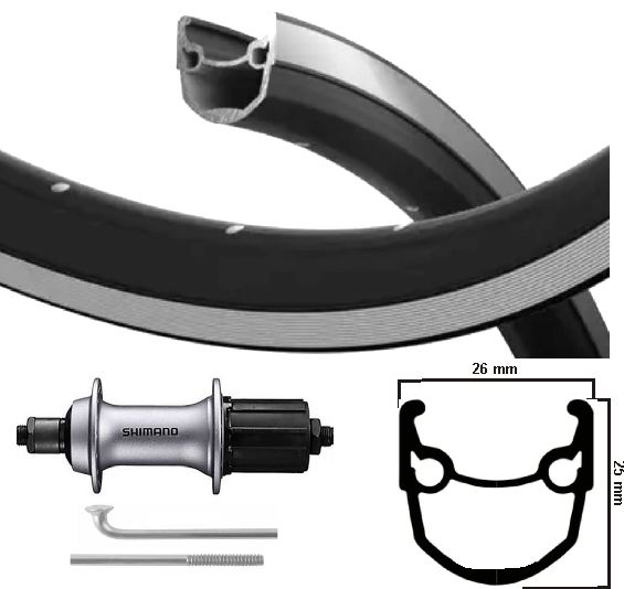 KGs Hinterrad 28 Zoll (622) Stratos Swil Silber 8-10 Geschwindigkeitsausfälle